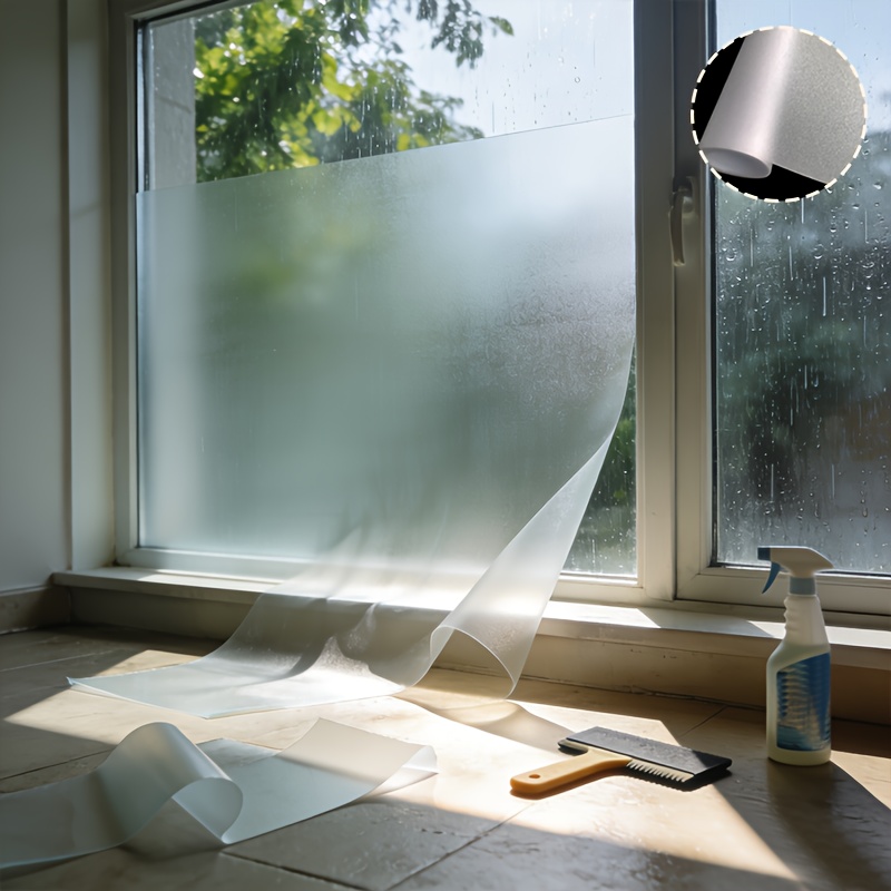 Tinted Window Film - Film Jendela Privasi Matte Frosted, Perekat