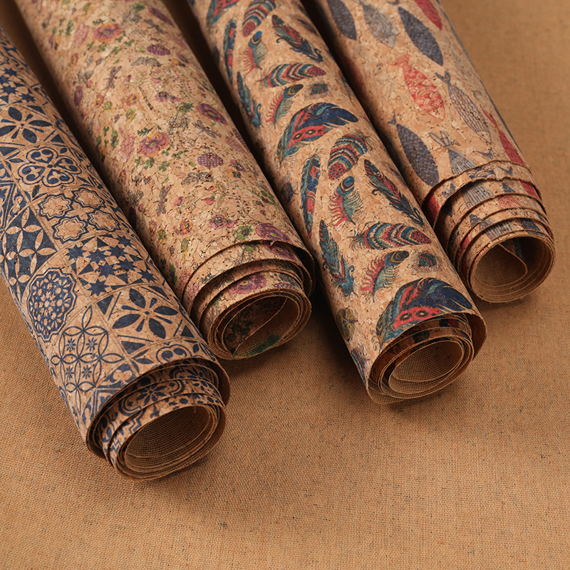 Car Accessories Cork - 100x138cm kain kulit PU cetak gabus