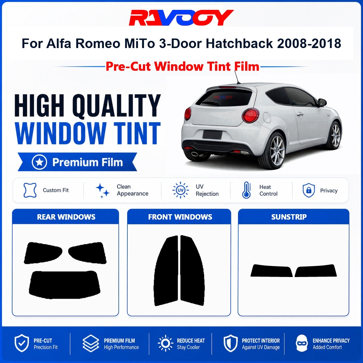Tinted Window Film - Kaca Film Premium Pre-Cut Untuk Alfa