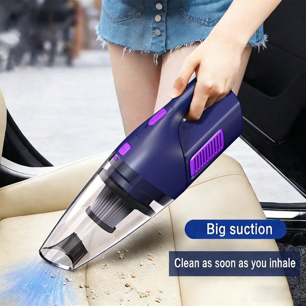 Car Vacuum Cleaner - Penyedot Debu Mobil Genggam CascadeVac, Daya