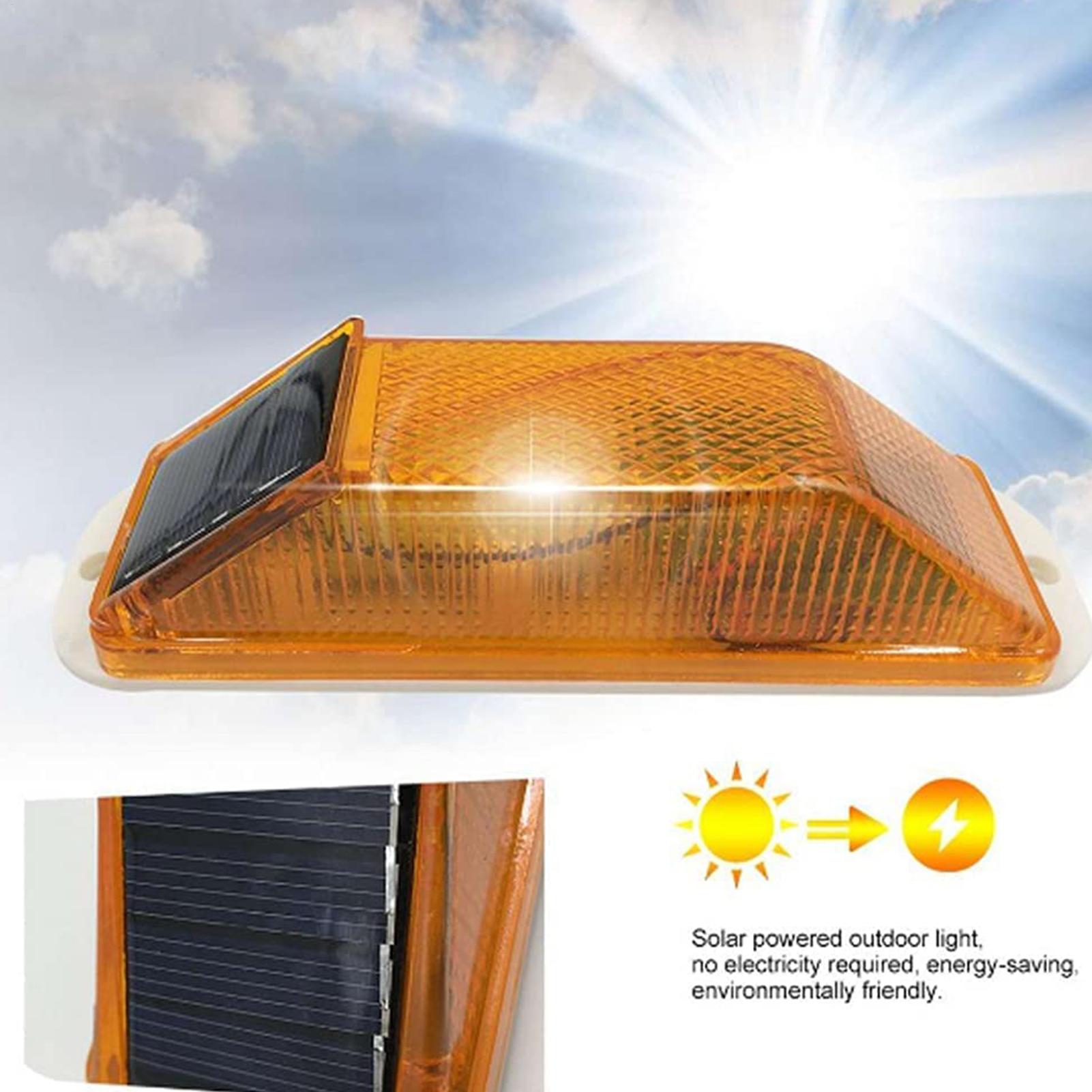 Car Accessories For Night Driving - Lampu Peringatan Strobo Tenaga Surya LED,