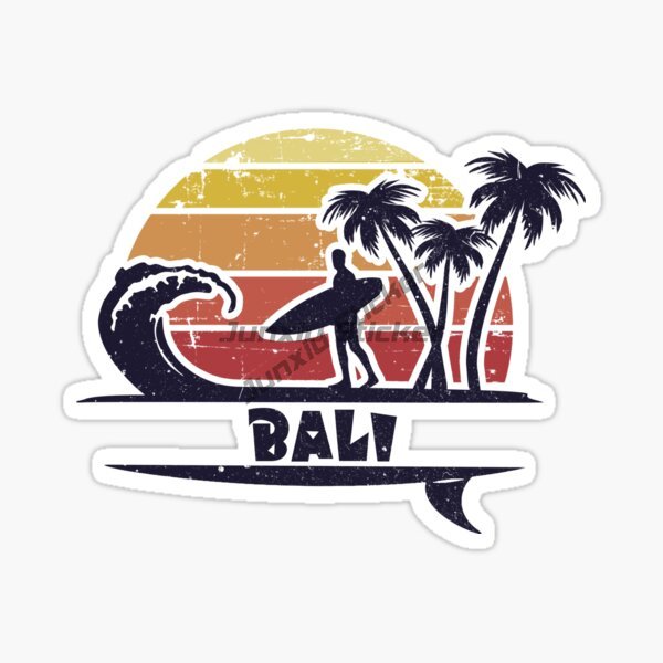 Car Accessories Bali - BALI INDONESIA Stiker Mobil Pemandangan Pantai