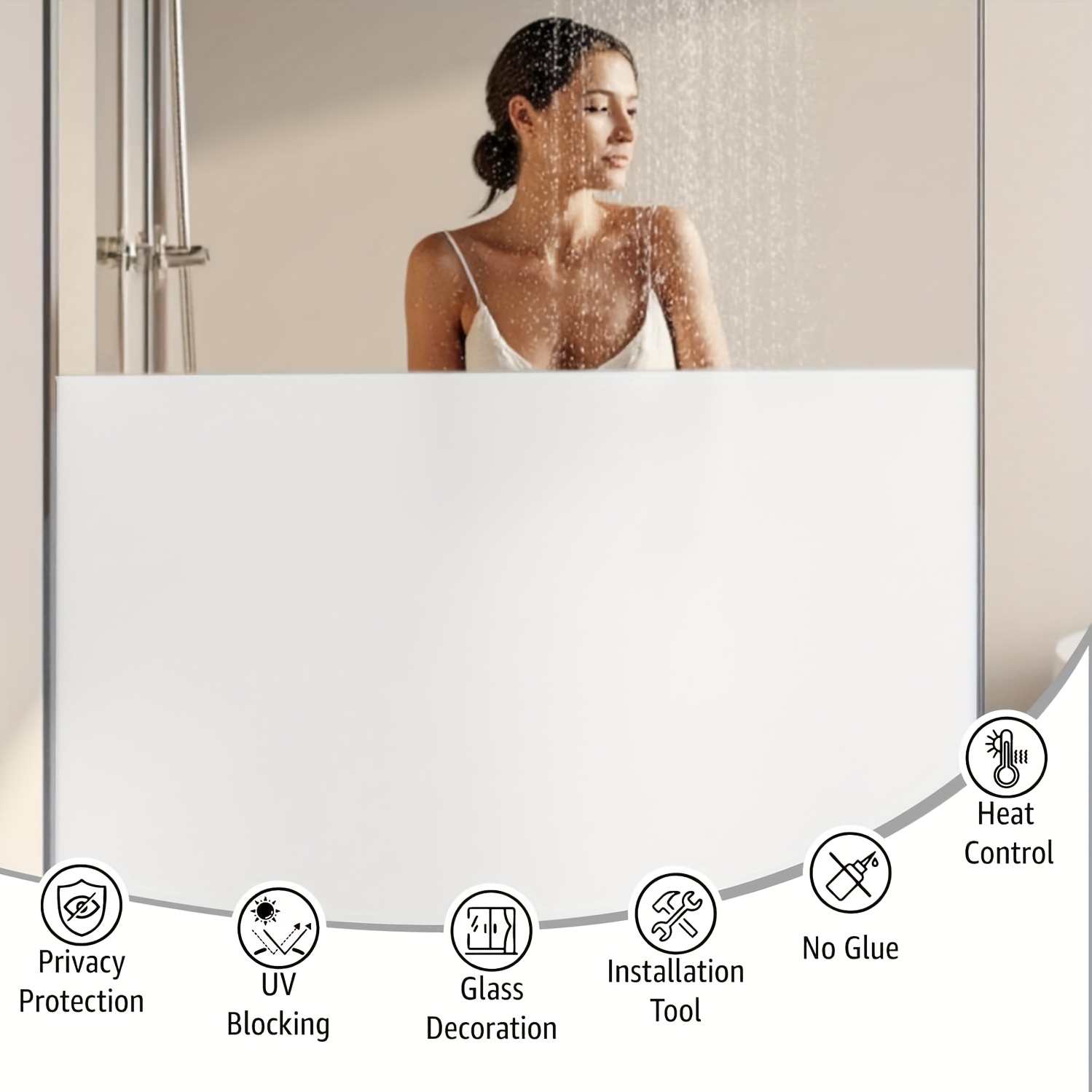 Tinted Window Film - Film Jendela Privasi Berwarna Putih Berlapis