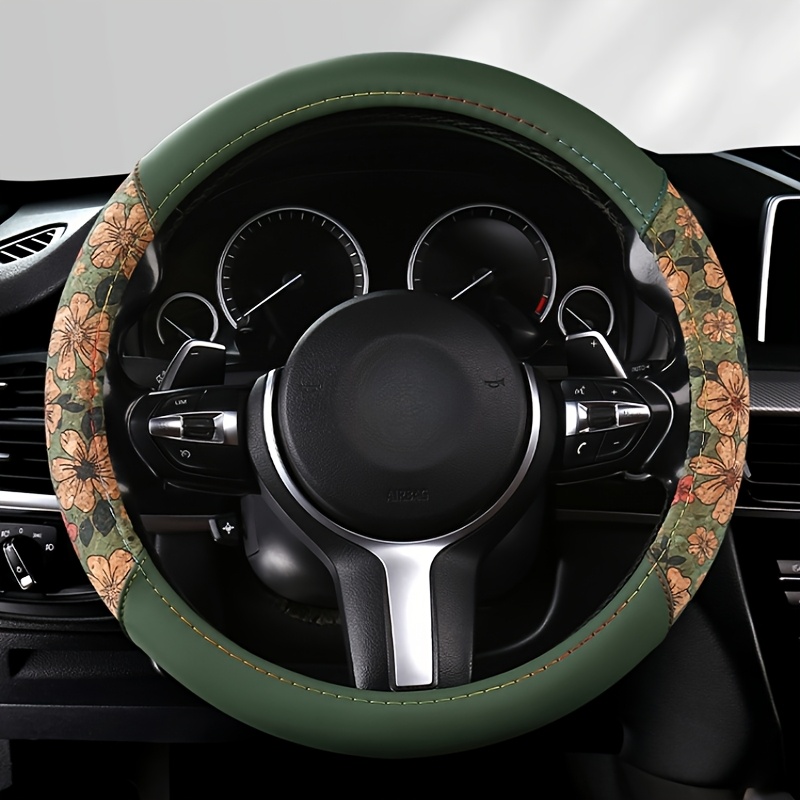 Car Accessories Cork - Sarung Setir Mobil Fit Cork Print