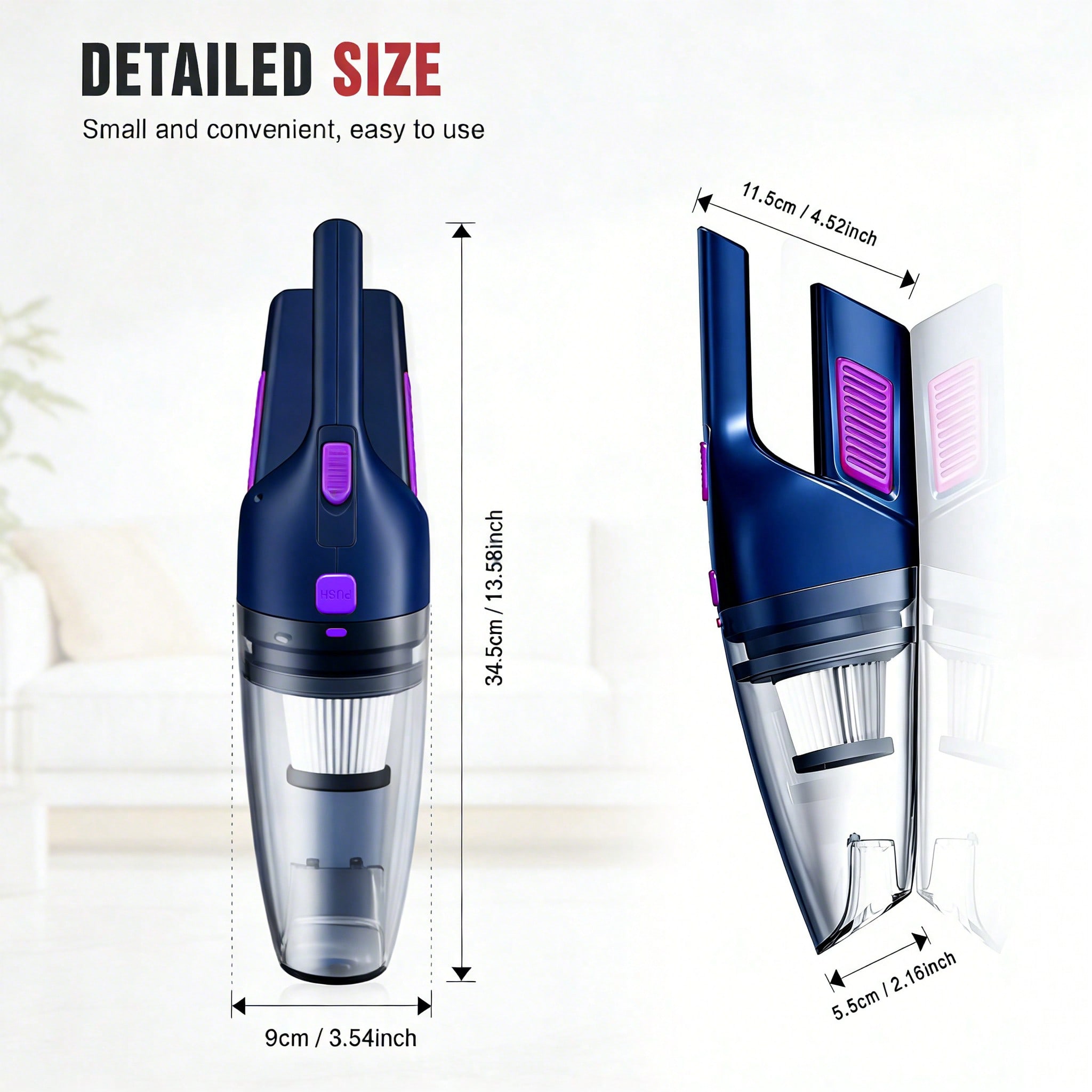 Penyedot Debu Mobil Genggam Ca - Car Vacuum Cleaner ulasan dan harga