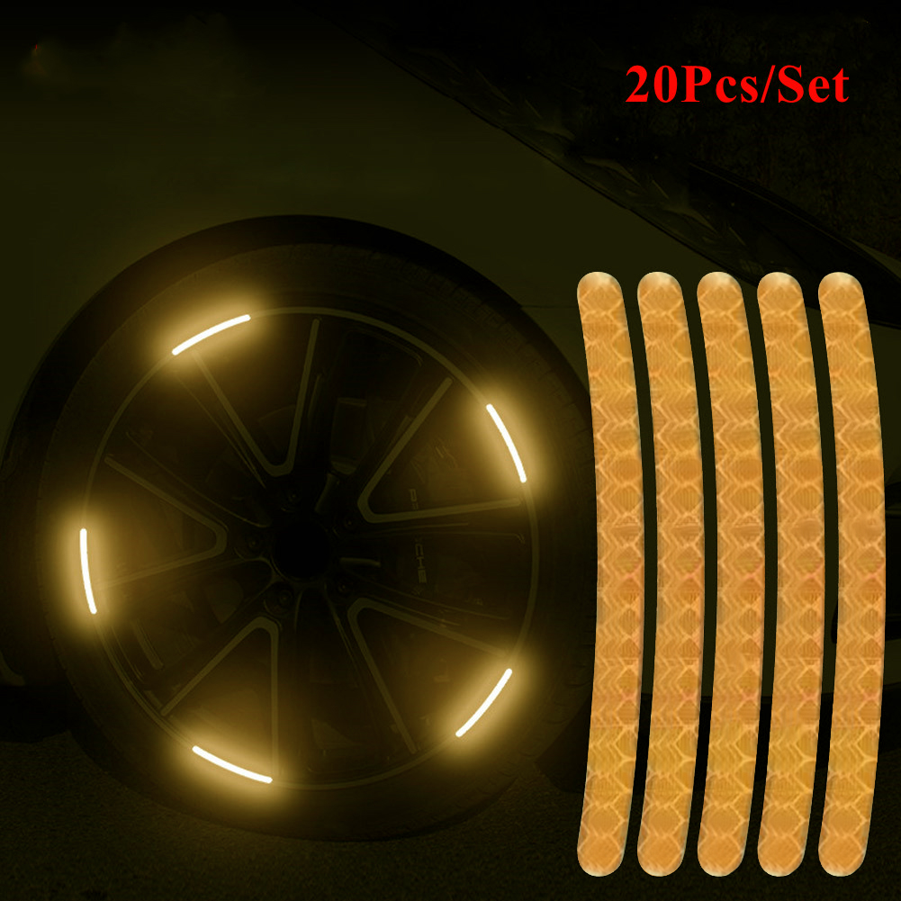 Set Stiker Reflektif Hub Roda  - Car Accessories For Night Driving ulasan dan harga
