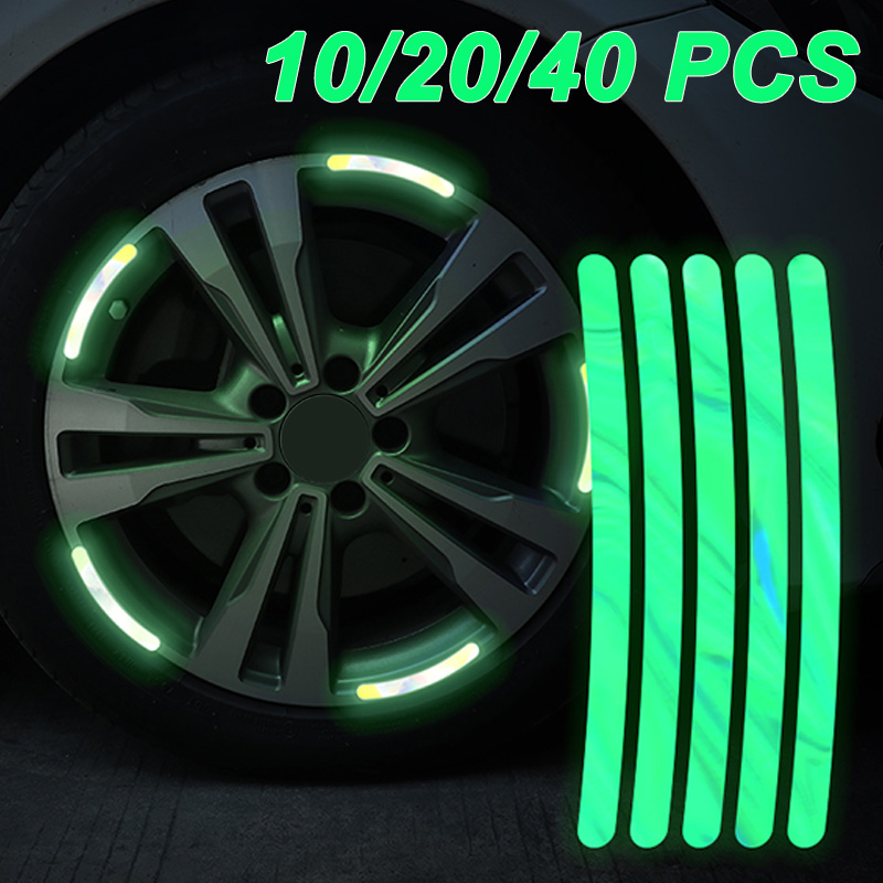10/20/40 Buah Stiker Reflektif - Car Accessories For Night Driving ulasan dan harga