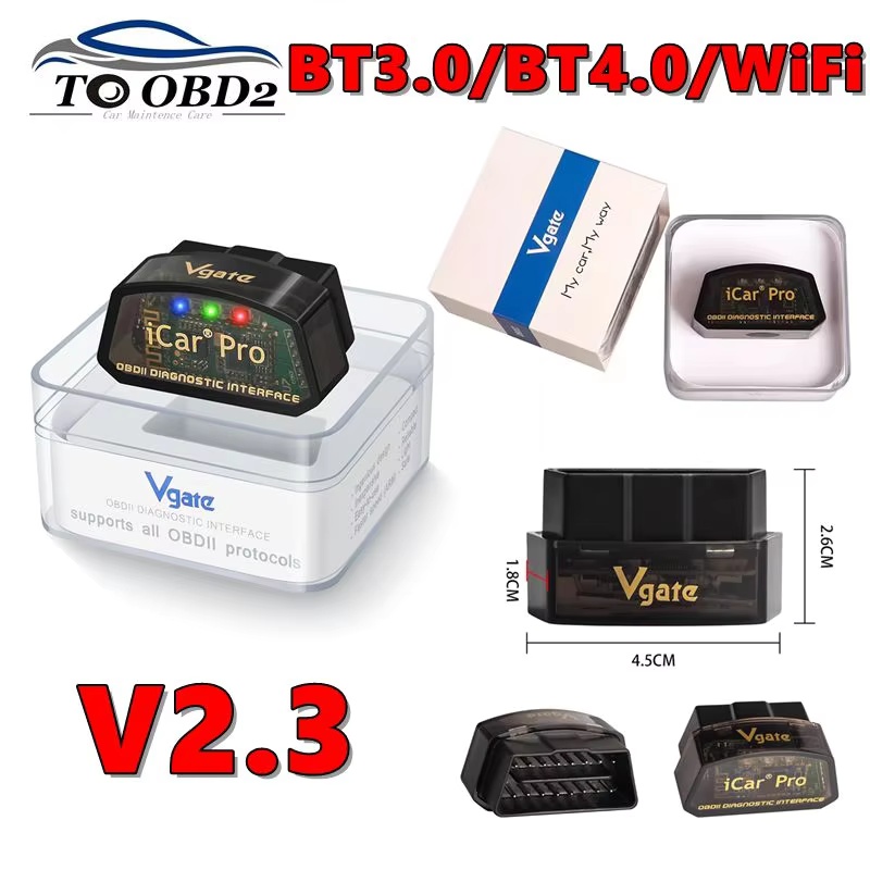 Vgate iCarpro ELM327 V2.3 Alat - Obd2 Scanner ulasan dan harga