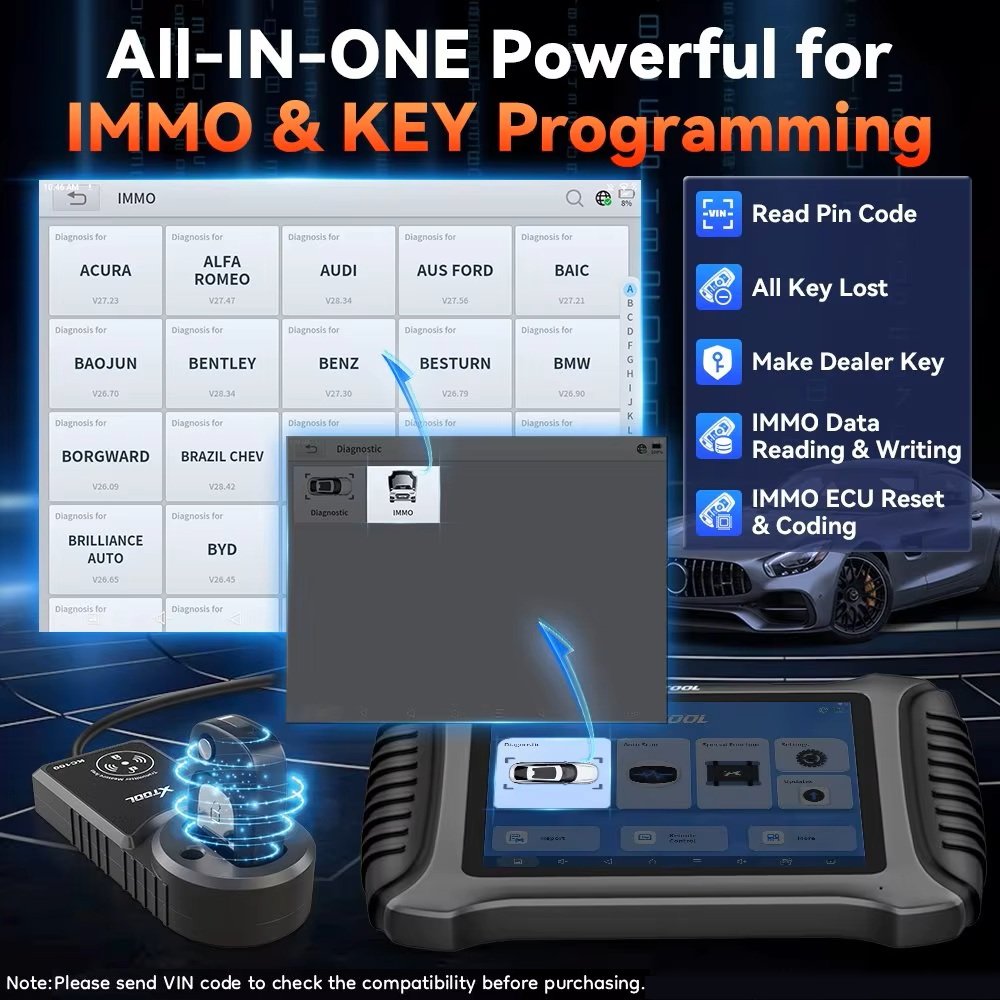 XTOOL X100 PAD3 dengan KC100 E - Obd2 Scanner ulasan dan harga